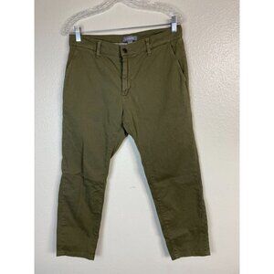 Ash & Erie Mens Olive Green Chino Pants Size 32x26 Classic Business Casual
